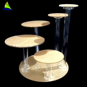 Bán Buôn 5-Tier Rõ Ràng Acrylic Bánh Đứng Set Bánh Hiển Thị Thực Phẩm Đứng Giá Bánh Cưới Chủ Cho Đám Cưới Món Tráng Miệng Bảng Trang Trí Nội Thất - Product Image 1