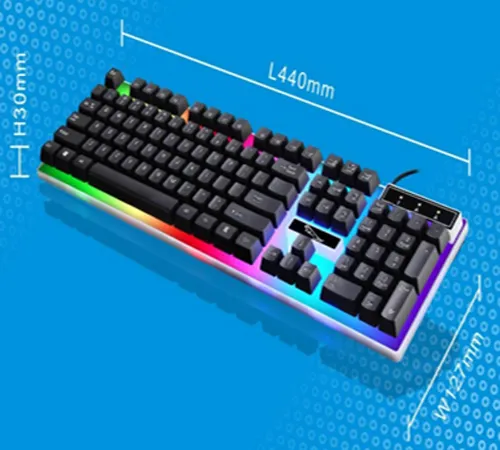 Keyboard Gaming Mekanik Kabel Usb 102 Kunci, untuk Pemain Game Pc