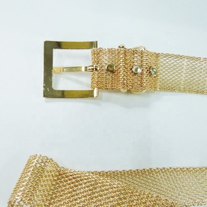 Golden Custom Color Style Metal Braided <strong>Chain</strong> <strong>Belt</strong> - Product Image 3
