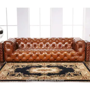 Aviation Aluminum Back Sofa Leather Furniture