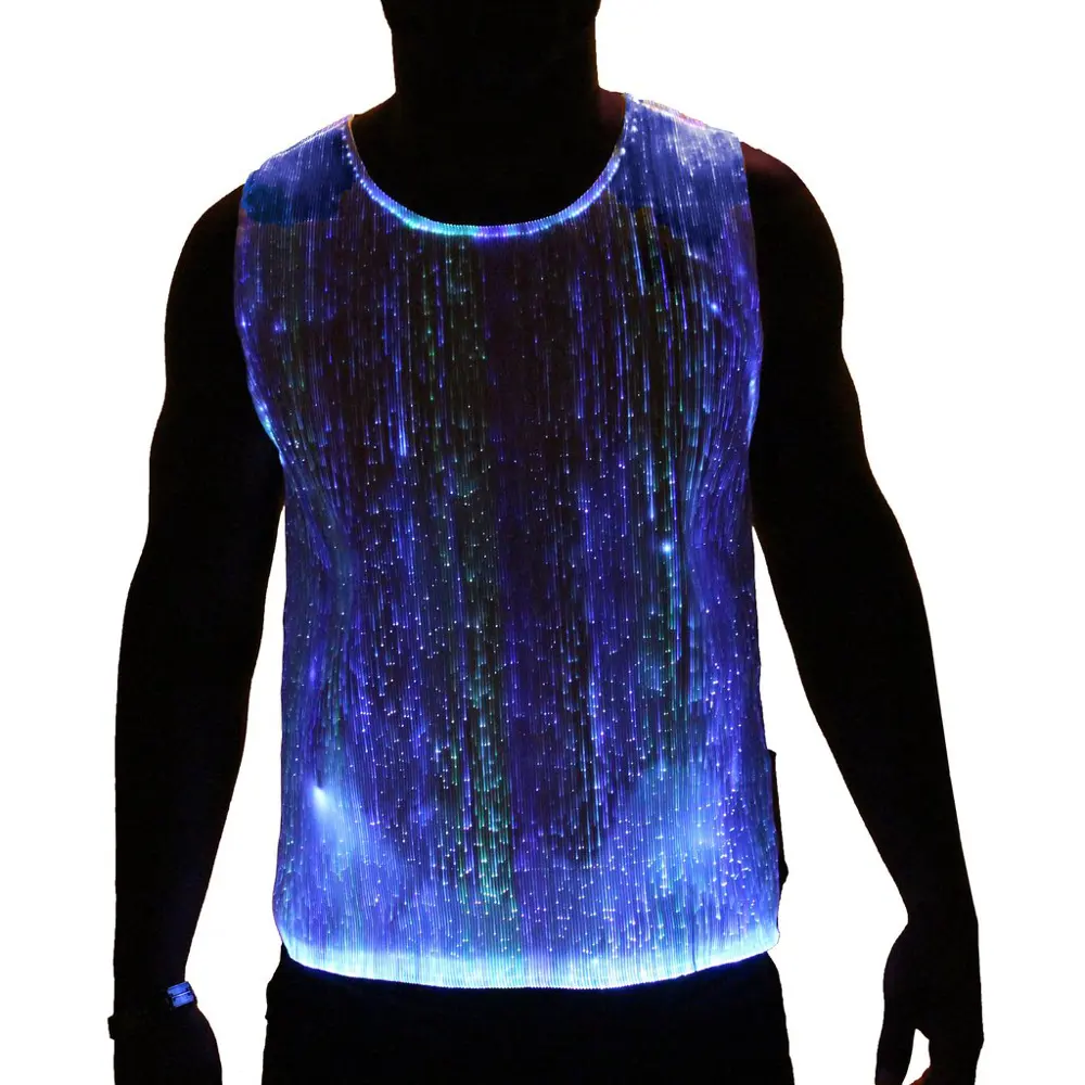 2016 Luminous led light up music glow in the dark color changing t-shirt