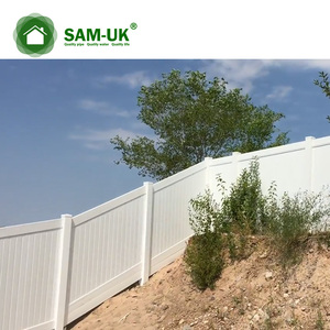 En kaliteli 6x8 ft beyaz renk plastik PVC bahçe binaları/vinil ucuz özel Panel gizlilik çit panelleri satış