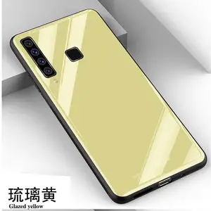 Capa de celular transparente, capinha traseira de vidro espelhado para samsung galaxy a9 2018 a04 a23 a53 a13 a33 5g