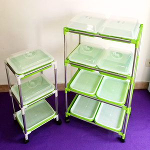 Vassoio di plastica senza BPA per la germinazione dei semi per il vassoio vivaio con coperchi per il vassoio di germinazione eco-friendly della piantina - Product Image 6