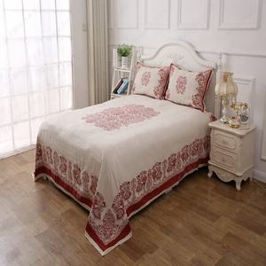 欧式100% 棉麻床上用品套装纯亚麻酒店床单和棉套 - Product Image 2