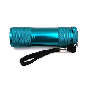 Factory Classic Aluminium AAA Dry Battery Powered 9 LED <strong>Torch</strong> Promotional Gift Cheap Flashlight 9 LED Flashlight