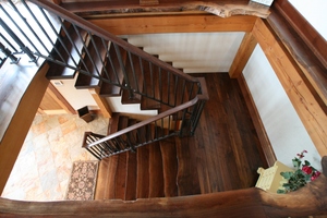 Trung Quốc U Hình Gỗ Tread Cầu Thang Bên Ngoài Nhà Cầu Thang Thiết Kế - Product Image 4