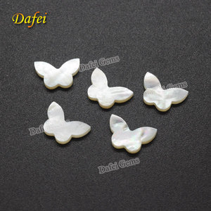 Vendita Calda di Madreperla Naturale Bianca a Forma di Farfalla - Product Image 3