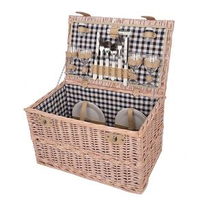 Discount Luxury Cheap Outdoor Picnic Set <strong>Storage</strong> <strong>Baskets</strong> With Handles - Product Image 4