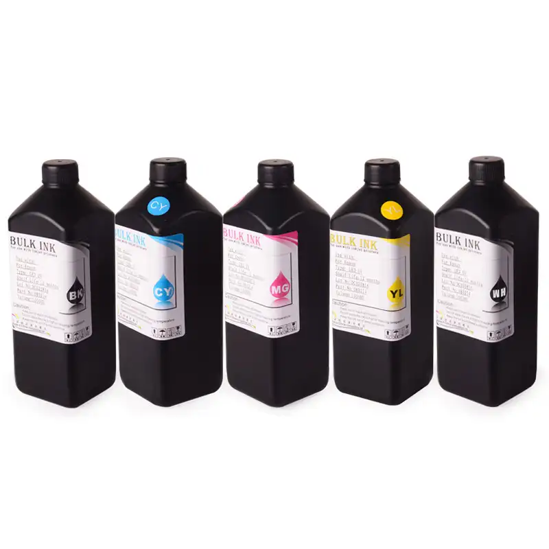 Ocbestjet 6 Colors UV Ink Soft Hard UV Print Ink Price For Printer For Epson 1390 TX800 L800 Printing on PVC and Glass Sheet