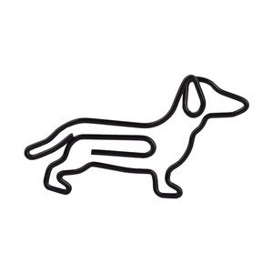 Lindo cachorro Dachshund FORMA página marcador perro en forma de marcapáginas Clips de Papel muestra gratis OEM novedad papelería