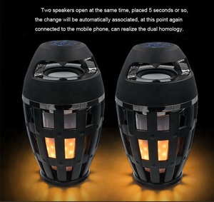 Nhà Máy bán hàng trực tiếp <span class=keywords><strong>Bluetooth</strong></span> Loa không dây với LED ngọn lửa ánh sáng <span class=keywords><strong>Bluetooth</strong></span> Loa Loa di động - Product Image 4