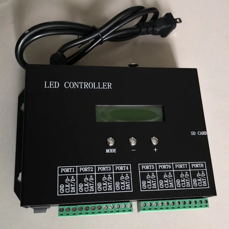 Load capacity 2048 pixel rgb led controller music