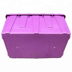 Chất Lượng Cao Nhựa Di Chuyển <span class=keywords><strong>Tote</strong></span> Crate Lồng Nhựa Lưu Trữ Box Đối Với Kho - Product Image 4