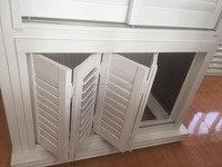 Antique décoratif intérieur persiennes volets en bois intérieur bi-fold volets de la chine