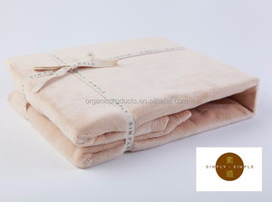 Manta de algodón 100% orgánica de color natural - Product Image 6
