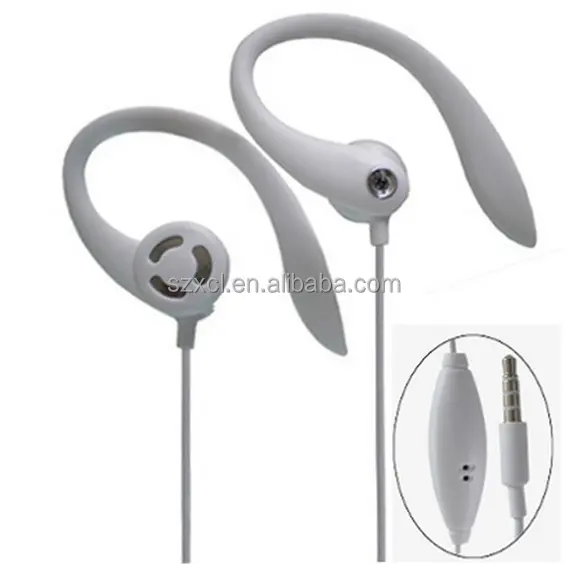 wired running ear hook sport headphone for cellphone