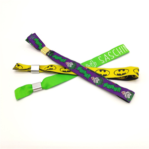 Fast Shipping <strong>Event</strong> <strong>Vip</strong> Cloth Customize Personalised Festival Bands Fabric Elastic <strong>Woven</strong> <strong>Wristband</strong> With Logo - Product Image 4