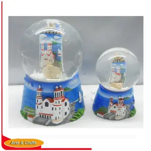 Polyresin Greece items for souvenir snow globe