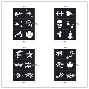 Art corporel de contes de fées et ensemble de tatouages scintillants tatouage temporaire pochoir au henné pour des expressions amusantes et créatives - Product Image 1