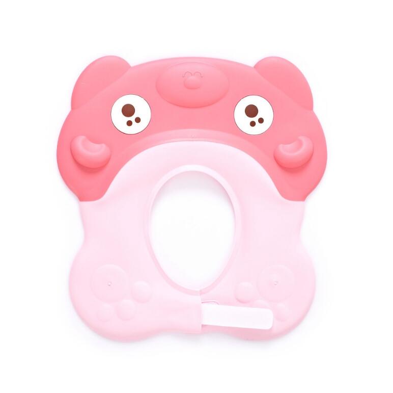 Регулируемые мягкие детские шапочки для купания шампуня, головной убор для душа, силиконовая шапочка для детского душа