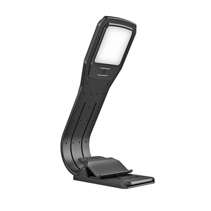 Mini luce LED ricaricabile lampada da lettura nera a Clip con controllo della luminosità per campeggio e viaggi - Product Image 5