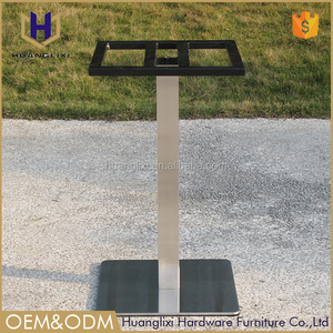 Usine <span class=keywords><strong>prix</strong></span> <span class=keywords><strong>carré</strong></span> en acier inoxydable <span class=keywords><strong>pied</strong></span> de table châssis restaurant table cadre Café de loisirs chambre clubs jambes - Product Image 3