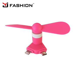 Colorido móvil portátil ventilador 2 en 1 mini ventilador USB para Android y IOS - Product Image 3