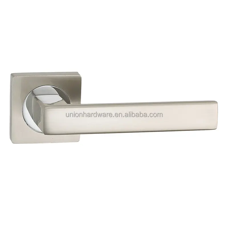 Square shape aluminium door handle,new model door handle,door lever handle