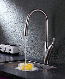 Rubinetto miscelatore per tubo flessibile bianco cromato Haijun americano Upc per <span class=keywords><strong>cucina</strong></span> - Product Image 1