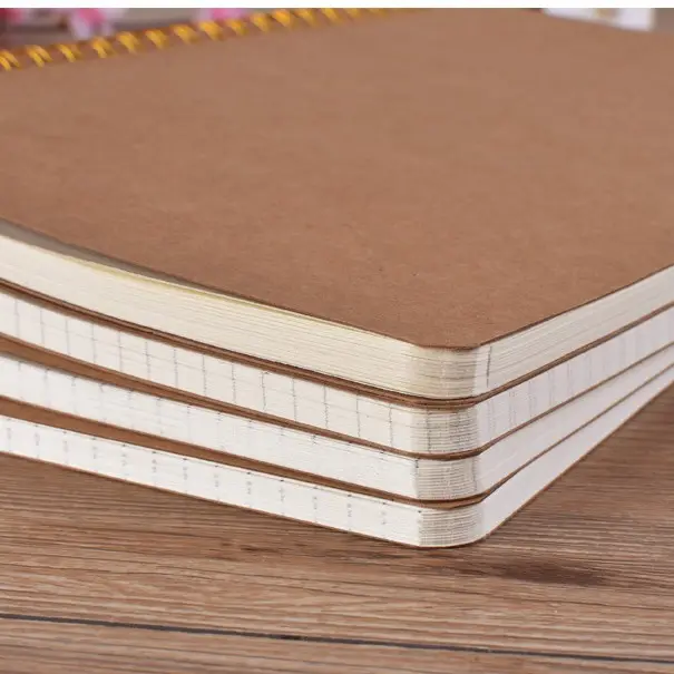 Eco recycling papier kraft A4 A5 spirale notebook
