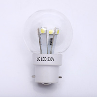 Xmas Smart B22 Dimmable Décoratif 1w G45 Festoon 220v E27 Lampe Compte-gouttes Fil Aluminium et Plastique Led Global Bulb Light