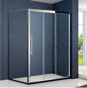 Puerta plegable de Esquina Mampara de Ducha Puerta del Baño de Vapor Cabina De Ducha de <span class=keywords><strong>Vidrio</strong></span> Templado Precio Tamaños (KT4201) - Product Image 1