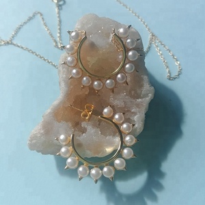 Bộ Trang Sức Vòng Cổ Ngọc Trai Nước Ngọt Thật Bằng Bạc 925 Tinh Xảo Giá Bán - Product Image 5