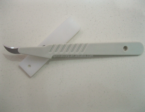 Sterile <span class=keywords><strong>Disposable</strong></span> คาร์บอนเหล็กใบมีดสแตนเลสผ่าตัดด้วย Handle - Product Image 2