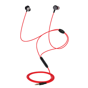 Earphone In-Ear 3.5Mm Magnetis, Earphone Olahraga Kabel <span class=keywords><strong>Stereo</strong></span> dengan Headphone Mikrofon