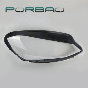 PORBAO per <span class=keywords><strong>Golf7</strong></span> 2014-2017 Copri Faro in Vetro Bicolore Parte Auto Bordo Nero Coperture Trasparenti per Fari - Product Image 4