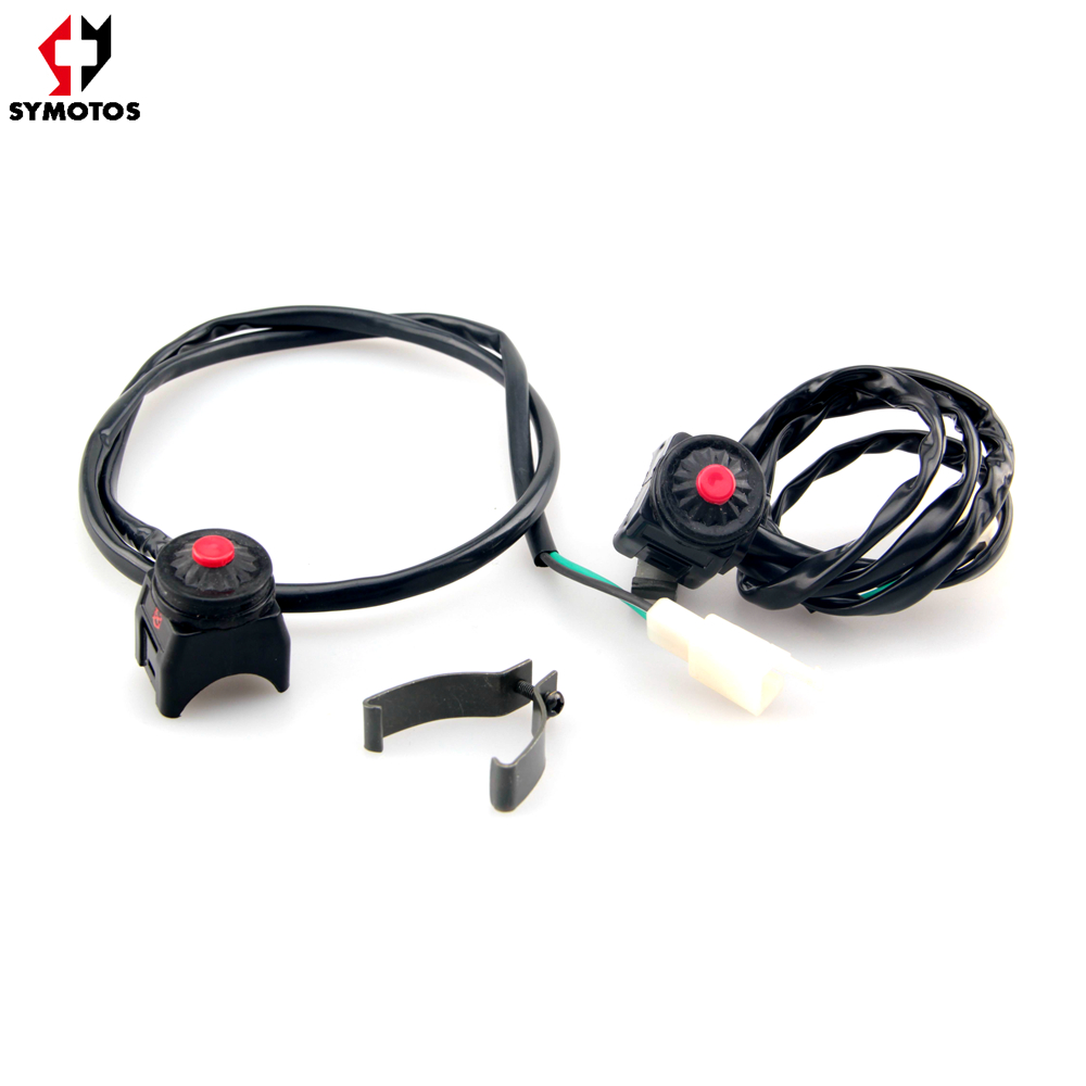 Переключатель для питбайка, электрический стоп-переключатель для кроссового велосипеда, 12 В, KLX переключатель для уничтожения двигателя