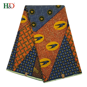 H & D Papillon soie Tissu 6 Cour Gros <span class=keywords><strong>Africain</strong></span> Cire Tissu Imprimé Avec Une Grande Qualité - Product Image 4