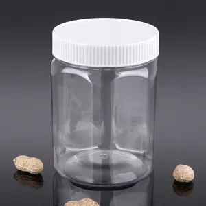 Hexagon jar, PET plastic bottle for honey