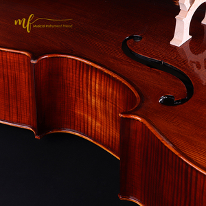 Hecho a mano marrón barnizado de alto grado sólido llama Arce <span class=keywords><strong>Cello</strong></span> - Product Image 3