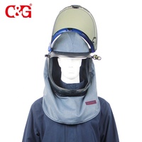 Écran facial électrique Arc 40 cal, capuche de sécurité incendie Nomex