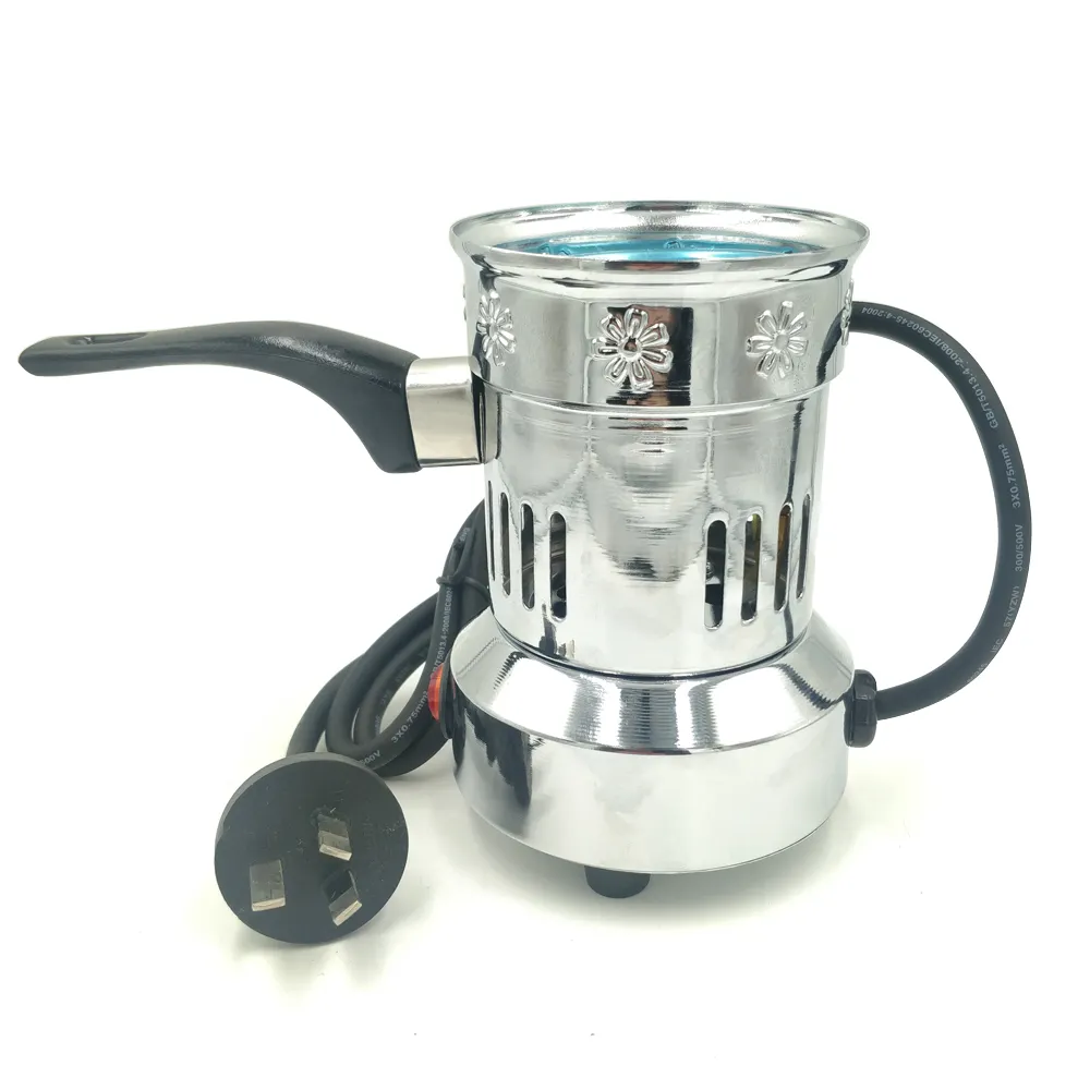 T-012CB AC230V 50/60Hz 600W 스테인레스 스틸 Shisha 물 담뱃대 숯 버너 스토브 석탄 히터 Nargile