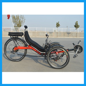 Rural road Touring electric recumbent bicycle cycling with 3 wheels adult - Product Image 2