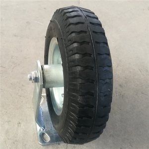 Chất lượng cao 8 inch khí nén cố định bánh xe thầu dầu 2.50 sản phẩm cao su đa năng - Product Image 4