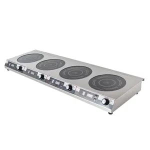 Custom 220V Acero inoxidable 4 quemadores Mejor portátil 3500W Placa de inducción China 3.5kw Cocina de inducción eléctrica 3500W Ih - Product Image 1