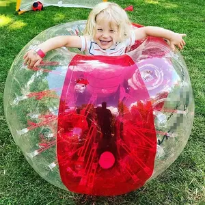 Hot Selling Cheap Wholesale Adult TPU / PVC Body Zorb Bumper Ball Suit Inflatable Bubble Football Soccer Ball With Colored Dots