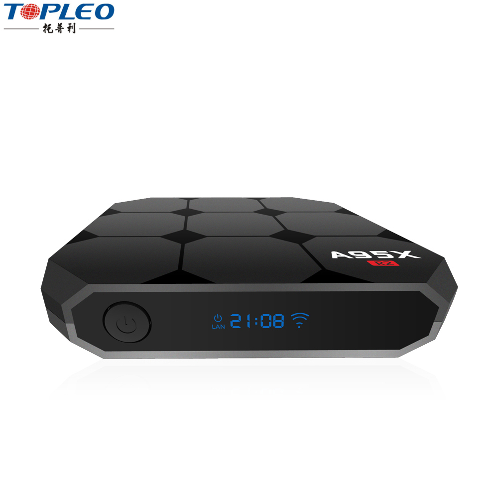 Últimas mayorista android 7.1 smart tv box A95X R2 receptor digital de satélite