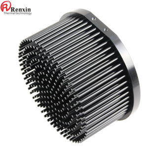 Dissipatore di Calore per Lampada LED da Coltivazione 140mm Nero Radiatore a Pinne in Alluminio Anodizzato Rotondo - Product Image 4