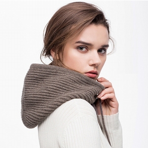 S4138 Mùa Đông Áo Thun Cáp Đan Vòng Lặp Ống <span class=keywords><strong>Infinity</strong></span> Trùm Đầu Cowl Scarf Ski Hat Dệt Kim Crochet Hood Scarf Hats - Product Image 2